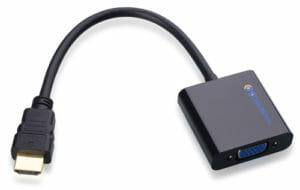 L'adaptateur 113046 HDMI à VGA de Cable Matters permet de facilement convertir des signaux HDMI pour affichage sur un écran équipé de VGA.