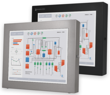 Écrans 17" à encastrement total universel et écrans tactiles robustes IP65/IP66 totalement encastrables