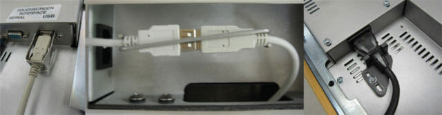 Supports et brides de retenue de câbles USB et câbles d'alimentation