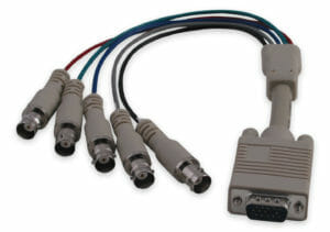 VGA (HD-15) Male to 5 BNC Female Adapter