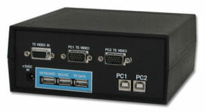 Vue arrière du commutateur KVM MegaTouch à USB de Vetra Systems