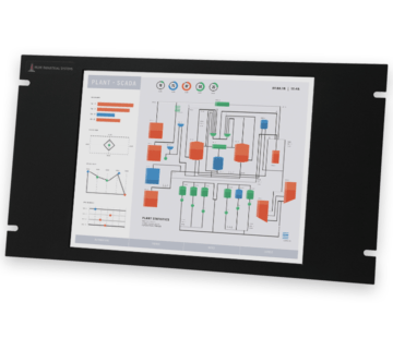 Écrans 15" rackables à usage industriel et écrans tactiles robustes IP20