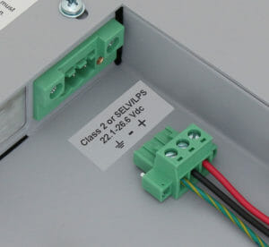 Bornier d'alimentation CC avec connecteur de verouillage